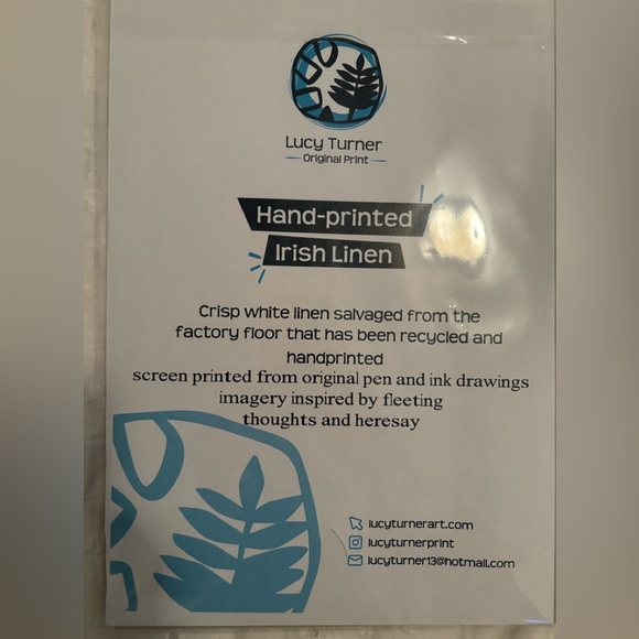 Irish art print on linen - Picture 3 of 3